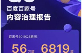 百家号Q3下线低质违规文章超56万篇